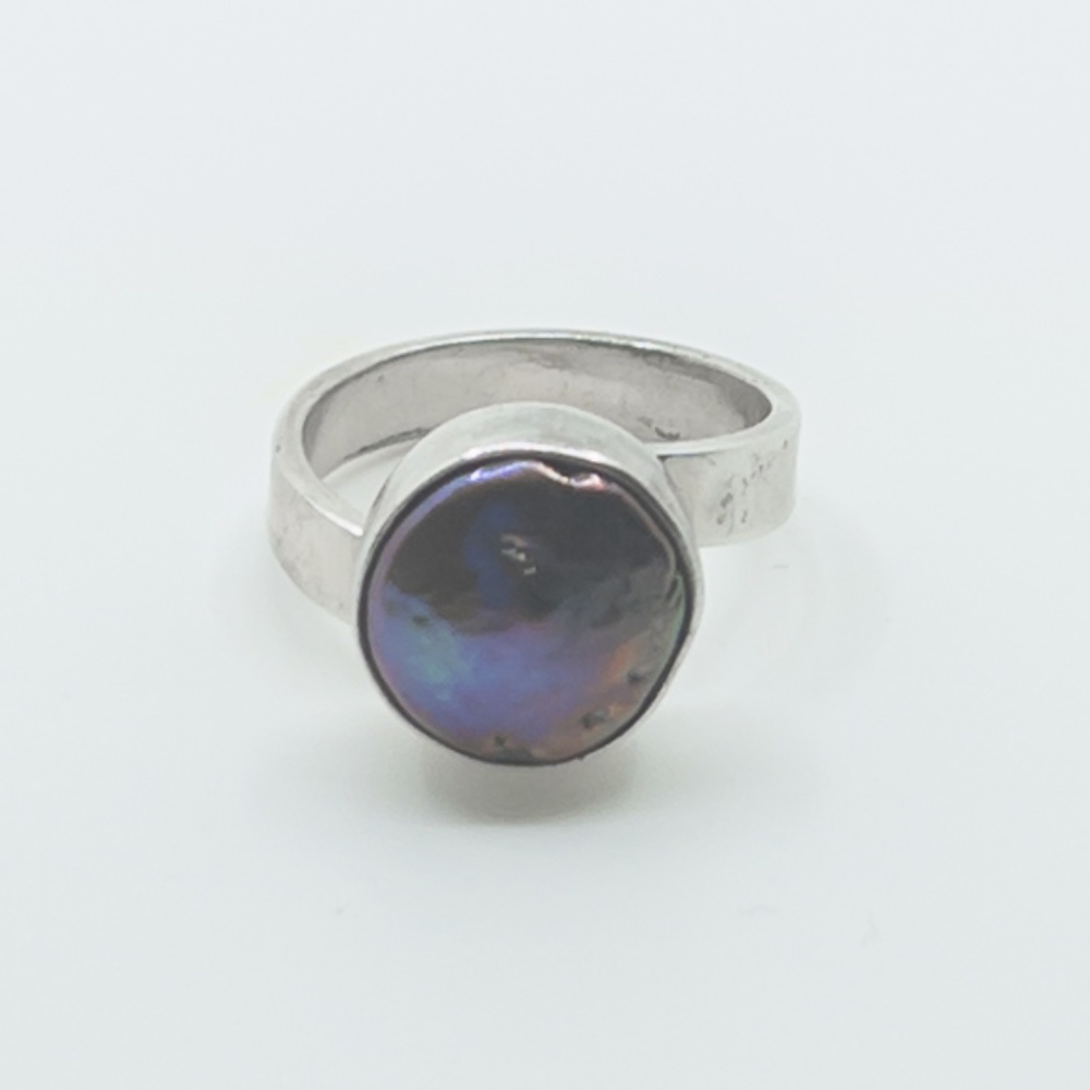 Sterling Silver Purple Fresh water Pearl Ring NWOT